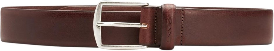 GANT Men's Classic Leather Belt, Size 100/40, Dark Brown, G94492. RRP: $129