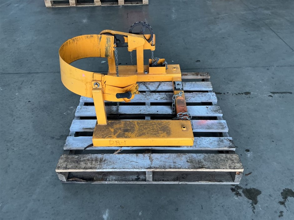 DHE Drum Rotator/Grab Forklift Attachment