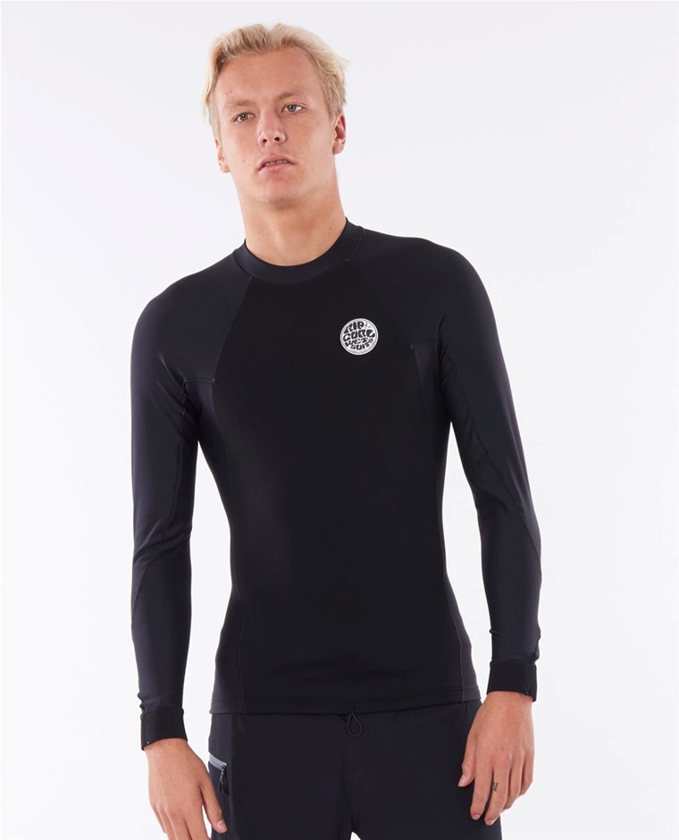 RIP CURL Flash Bomb Neo Poly Long Sleeve Wetsuit Jacket, Size M, Black (009