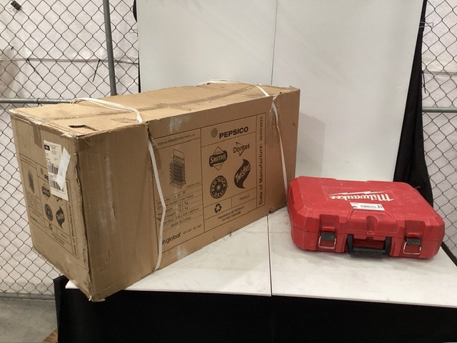 Milwaukee 3-Plane Laser And Pepsico Display Rack
