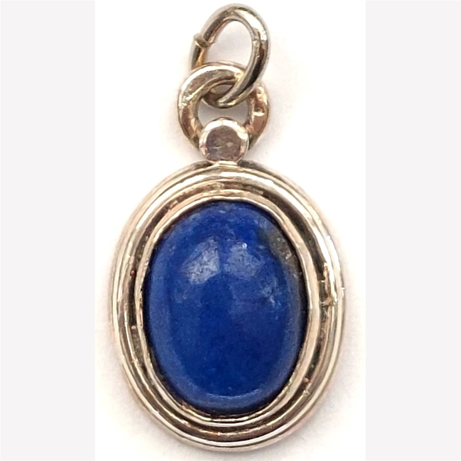 S/S 9x7 Lapis Pendant
