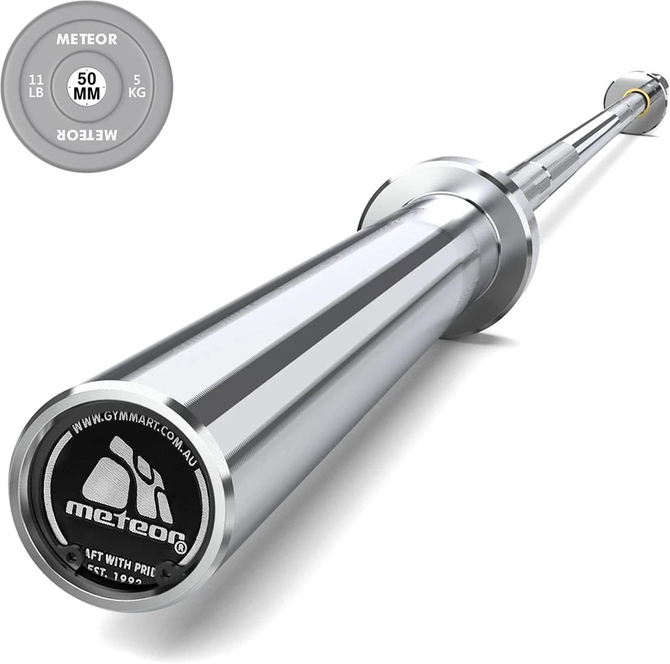 METEOR Olympic Barbell - Weightlifting, Dumbbell, Tricep, Ez Curl Bar - 20k