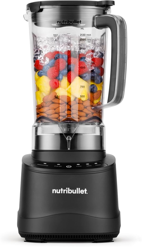 NUTRIBULLET Powercore Blender, Black, 20000 RPM, 2.1L, 44.5cm H x 24cm W x