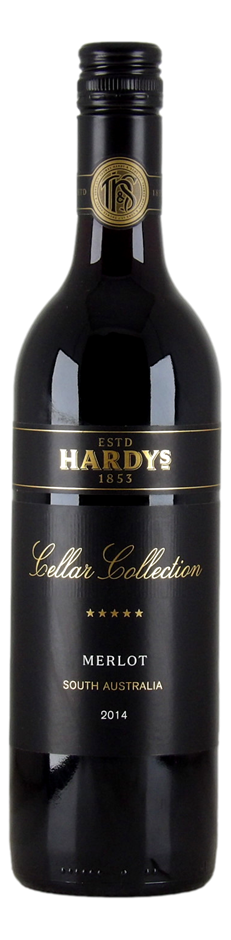 Hardys Cellar Collection Merlot 2014 (6x 750mL), SA.