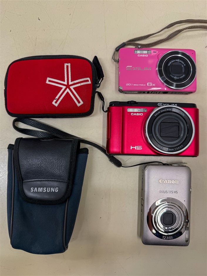 3 x Assorted Digital Cameras including
