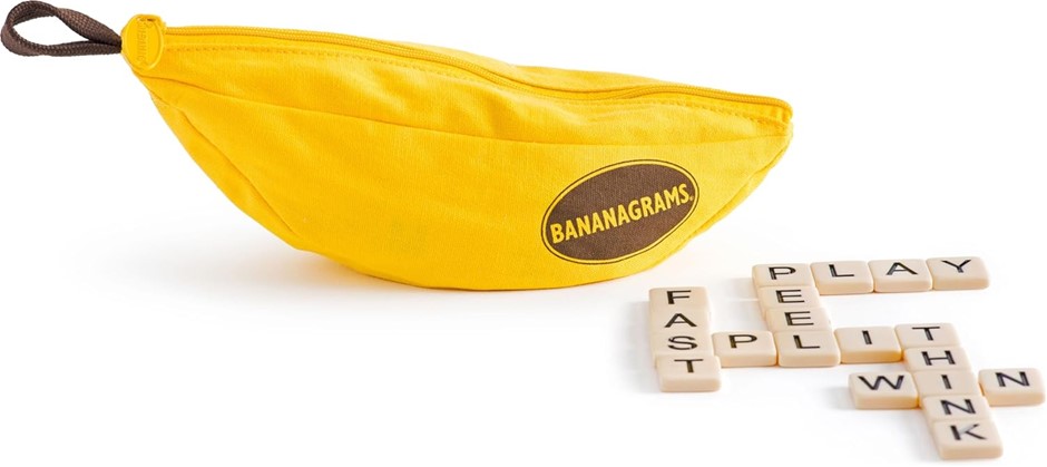Bananagrams Moose Games Game,Yellow. NB: minor dirt from storage.