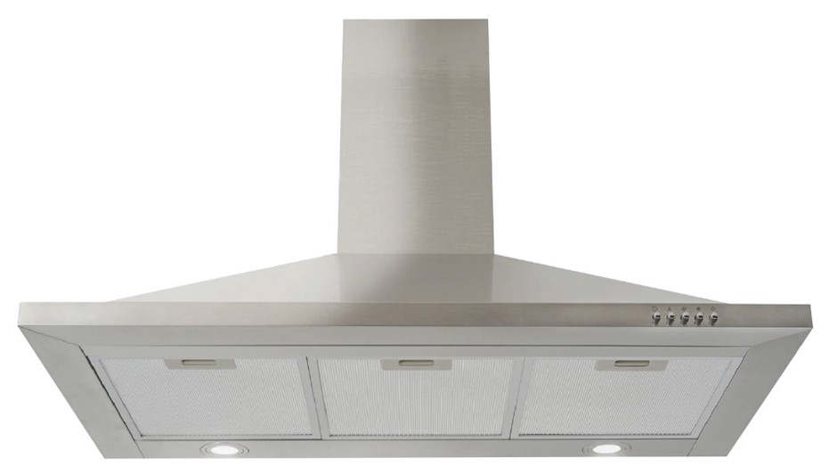 Solt 90cm Canopy Rangehood, Stainless Steel. NB: minor use, excessive vibra