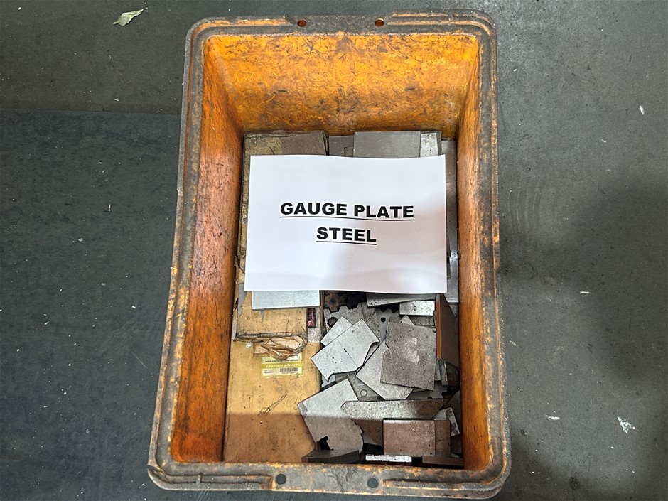 Crate of Gauge Plate Steel