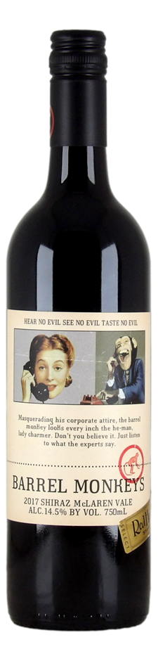 Red Heads Studio Barrel Monkeys Shiraz 2017 (6x 750mL) mcLaren Vale