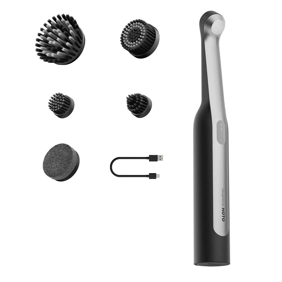 HOTO Wand Cordless Spin Scrubber QWQJA07. NB: Minor use, missing charging c