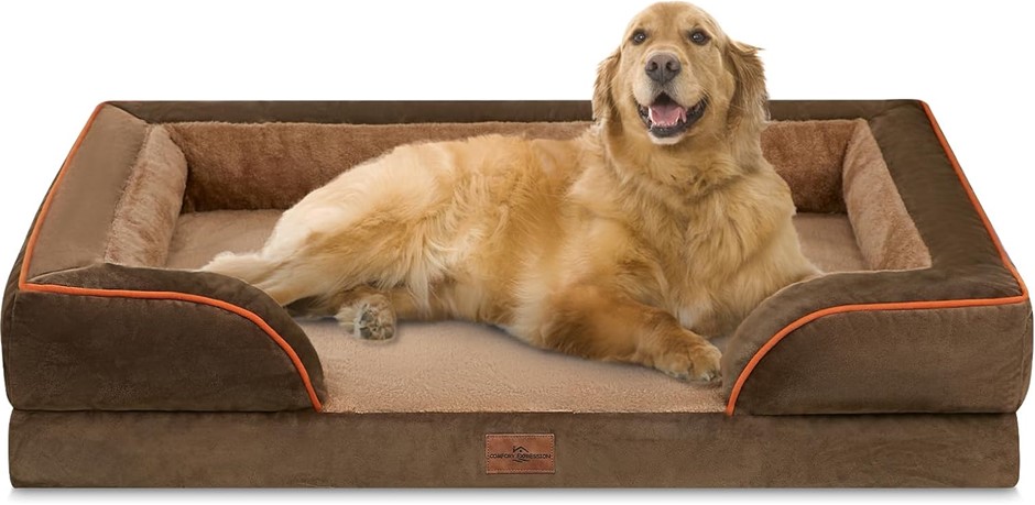 COMFORT EXPRESSION Jumbo Dog Beds for Extra Large Dogs Orthopedic Bed