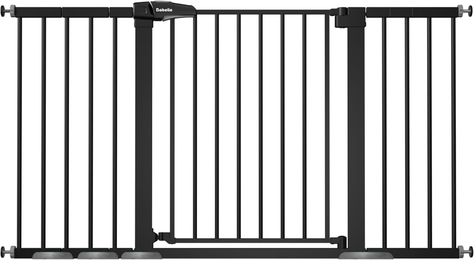 BABELIO 36-57" Extra Wide Baby/Dog Gate, Auto Close for The House, Stairs a