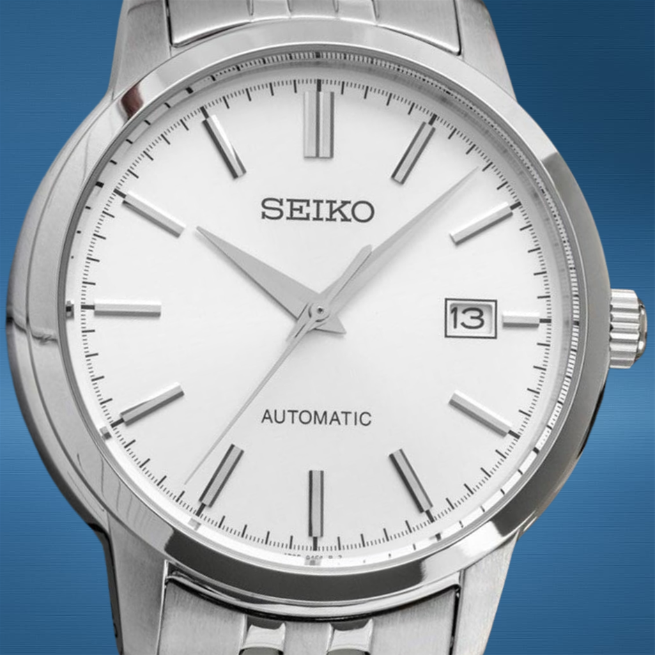 SEIKO 41.2MM STAINLESS STEEL SRPH85K AUTOMATIC STEEL DIAL BXP & COA