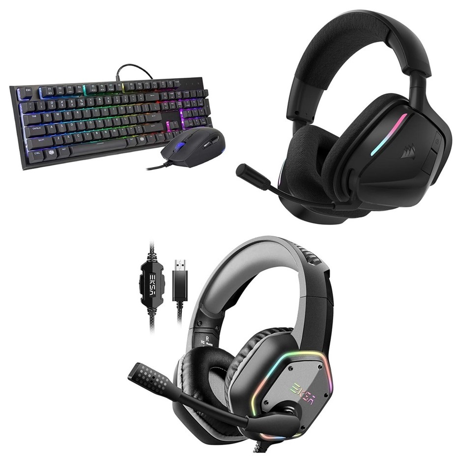 4 x Gaming Accessories. 1 x COOLERMASTER MS120 Gaming Keyboard. 1 x COOLERM