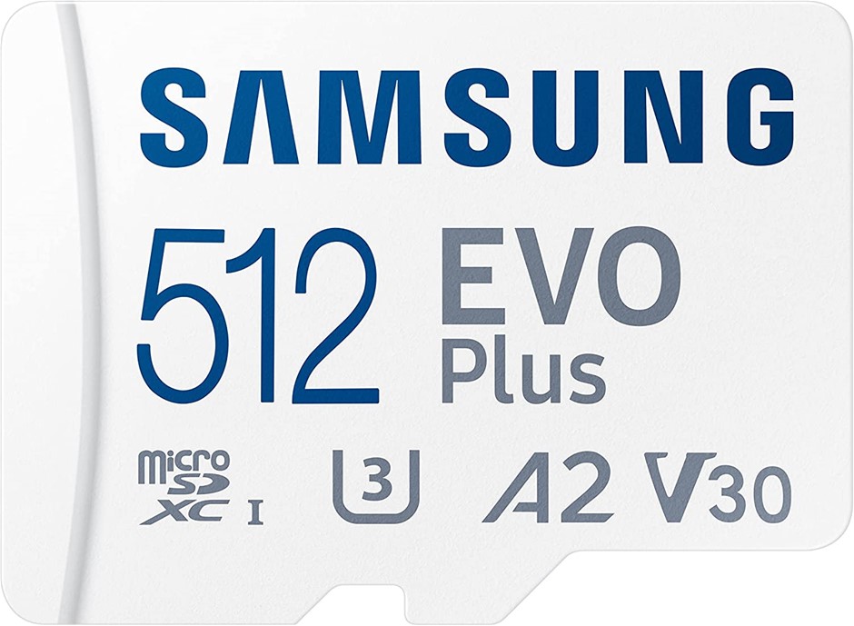 SAMSUNG 512GB EVO Plus Micro SD Memory Card/w Adapter, UHS-1 SDR104, Class