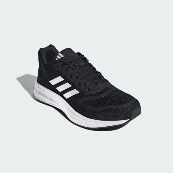 ADIDAS Men's Duramo 10 Shoes, Size US9, Black/White, GW8336. NB: slight min
