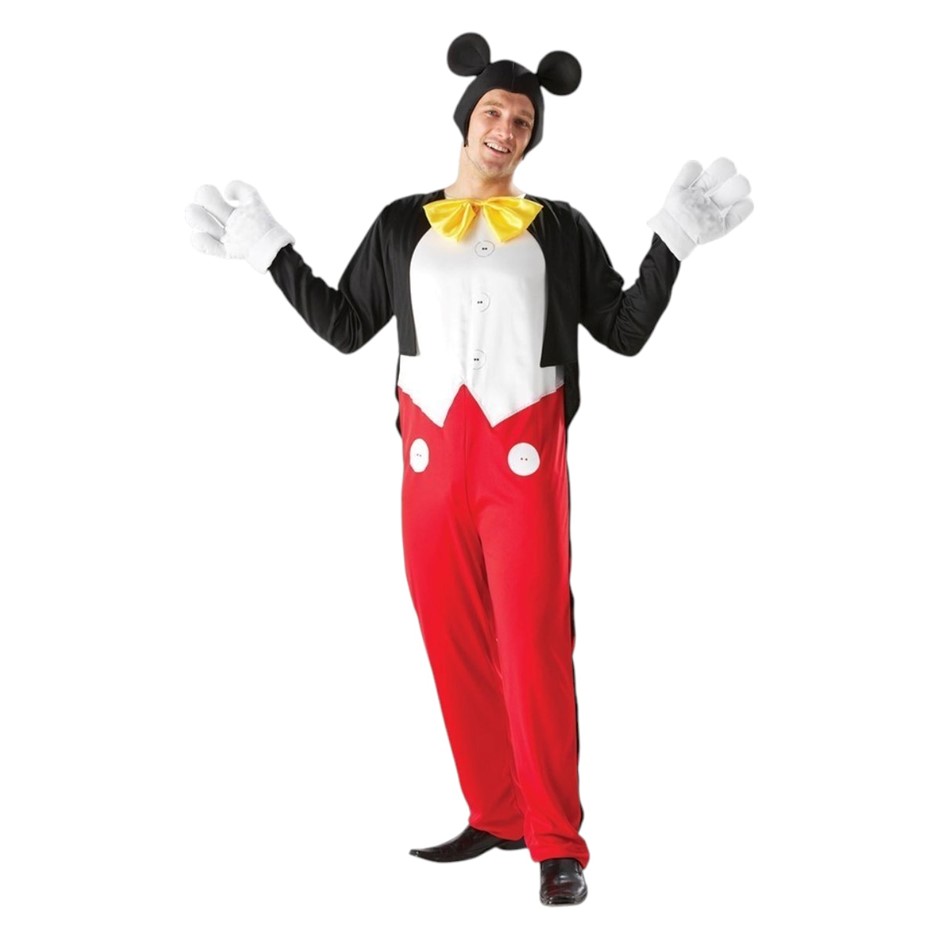 DISGUISE Adult's Mickey Mouse Costume, X-Large.
