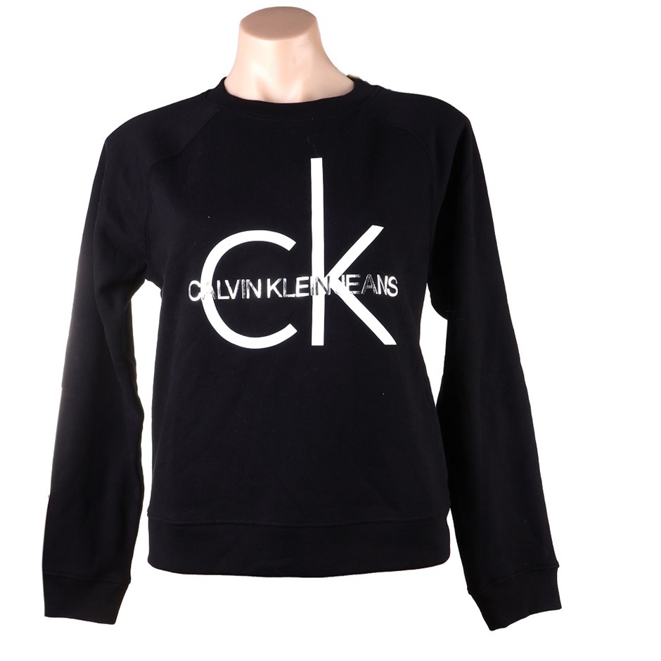 CALVIN KLEIN Women's Performance Pullover, Size M, 60% Cotton, Black (BLK).
