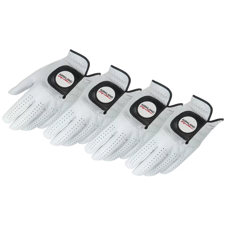 SIGNATURE Mens Premium Golf Left Gloves, Medium-Large, 4-Piece. NB: Slightl