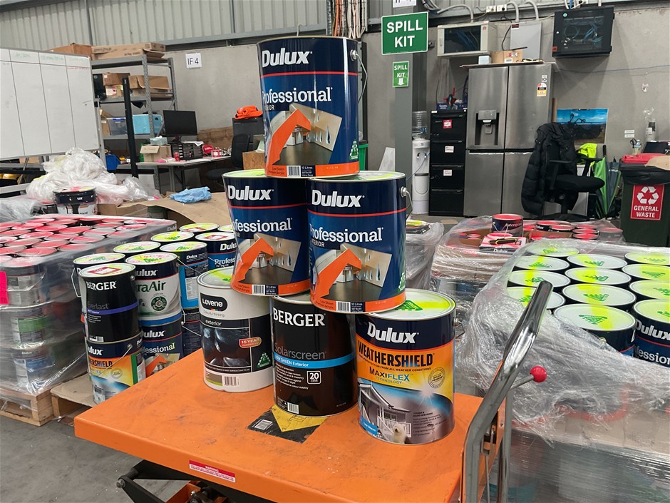 6 x Assorted 10Lt Tins of Paint