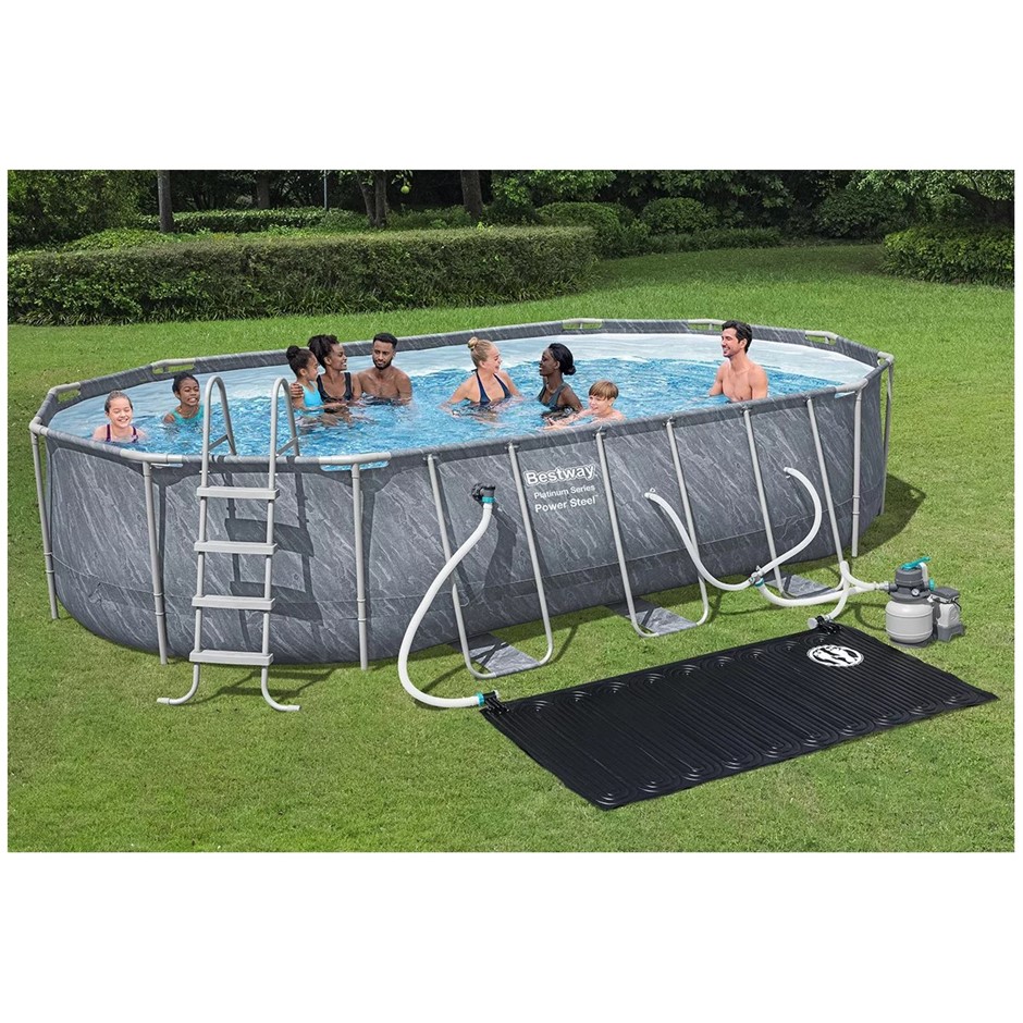 BESTWAY Platinum Series Power Steel 6.10m x 3.66m x 1.22m Above Ground Pool