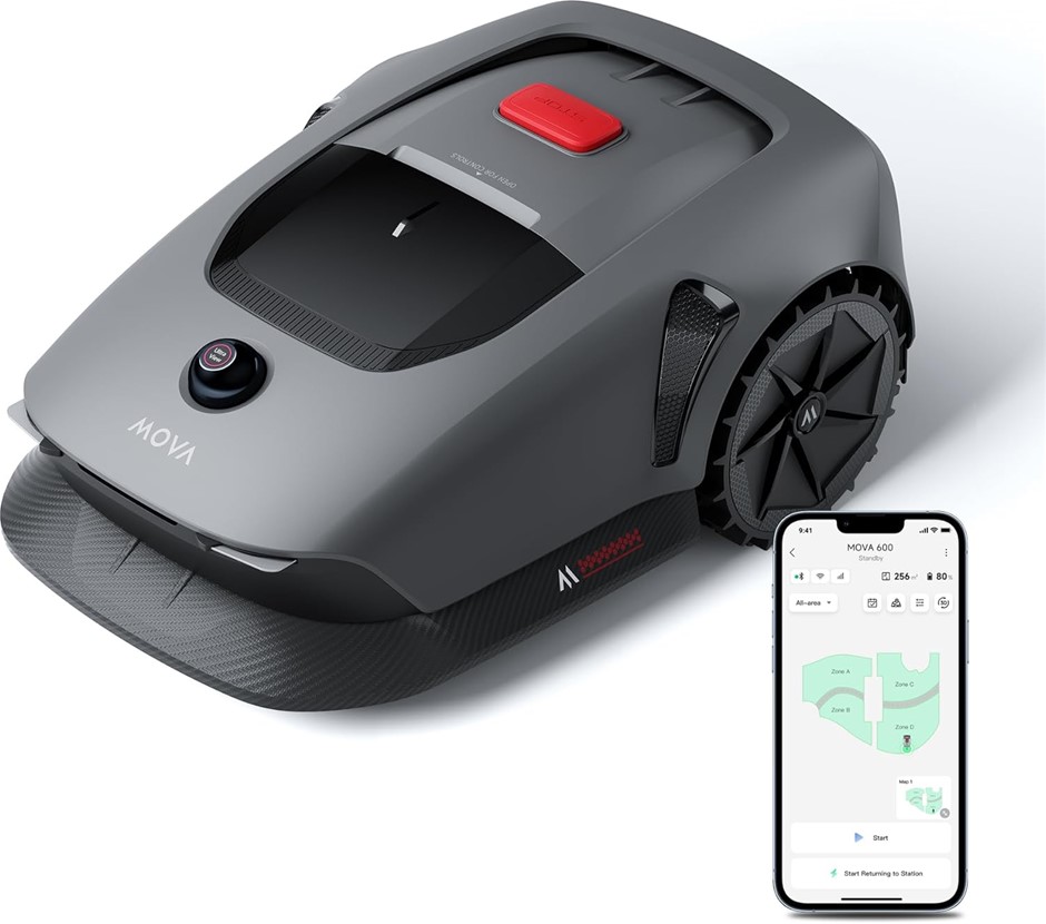 MOVA 600 Robotic Lawn Mower, UltraView Wire-Free Setup and Accurate Mapping