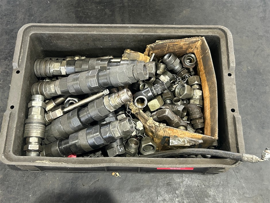 Crate of Hydraulic Fittings