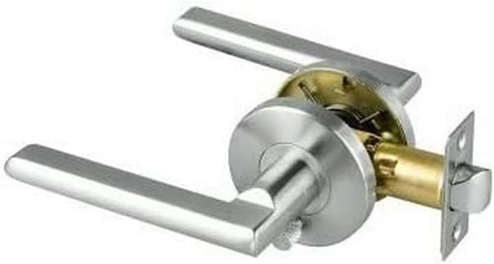 ROMAK 600320L Fellini Privacy Set Left Lever, Brushed Nickel.