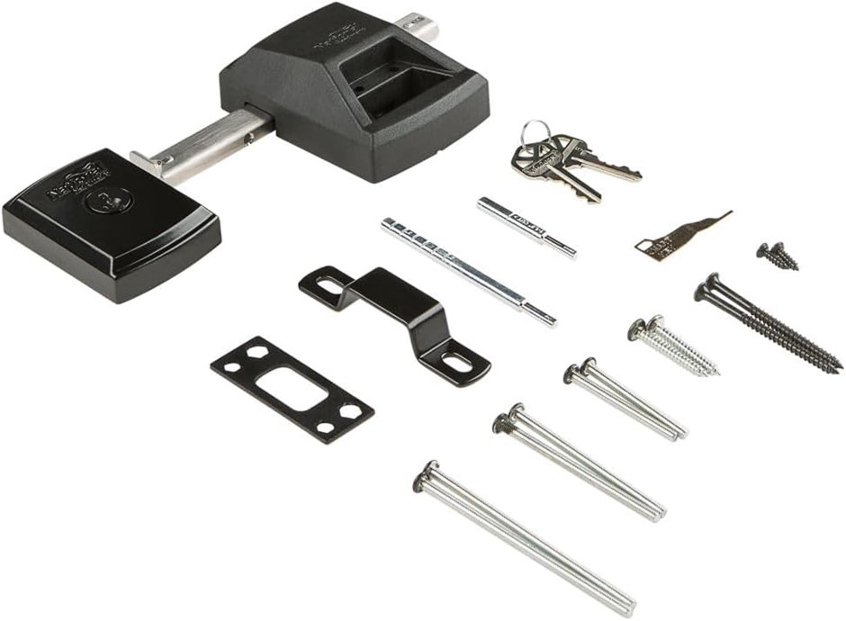 NATIONAL HARDWARE N109-080 N109080 Smart Key Gate Lock, Black, 40".