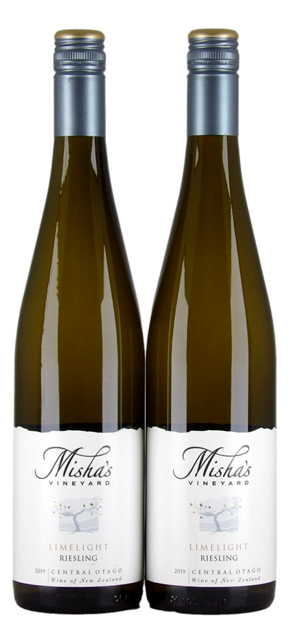 Mishas Vineyard Limelight Riesling 2019 (2x 750mL)Central Otago