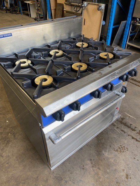 Blue Seal Evolution G56D, 6 Burner Fan-Forced Oven Range