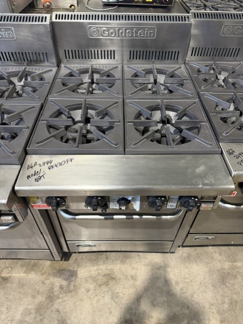 <p>Goldstein 4 Burner Oven Range with Fan Forced Oven</p>