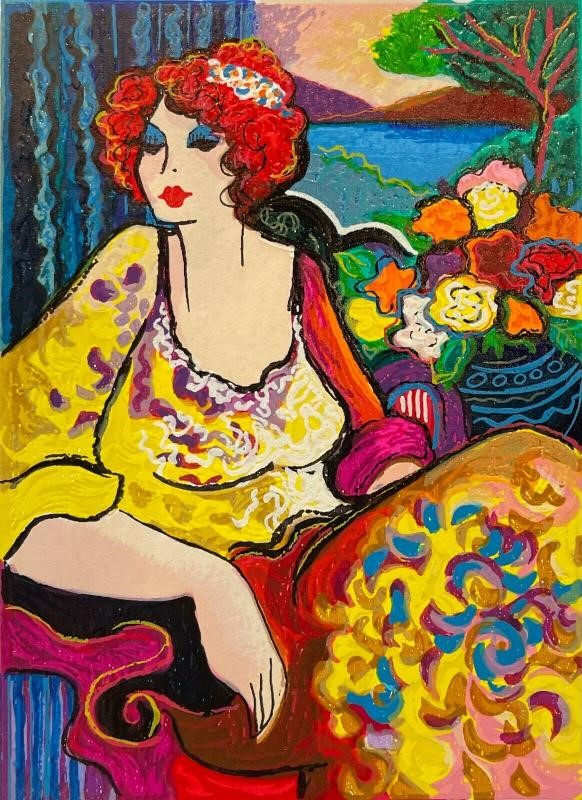 PATRICIA GOVEZENSKY (1961- ) Lady by the Lake