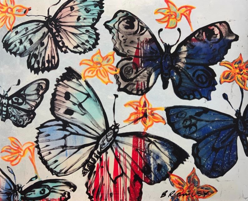 DAVID BROMLEY (1960 - ) - Winter Butterflies