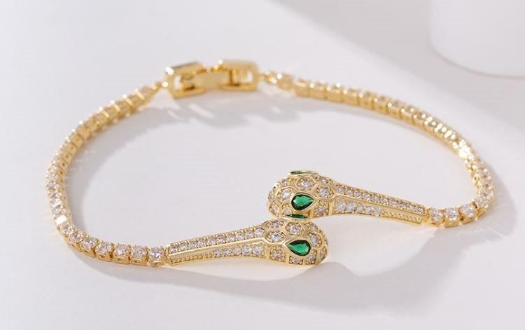 18k  Yellow Gold Filled Snack Bracelet (stamped 18k)-18cm