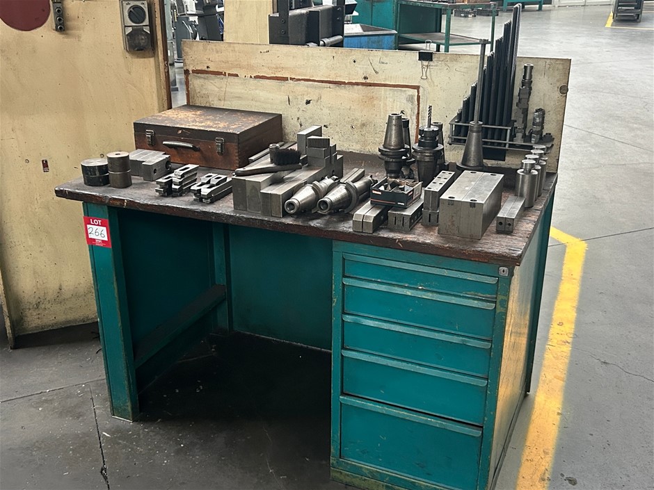 Steel Frame Workbench with Timber Top