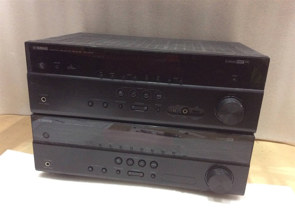 Yamaha RX-V473 and HTR-2071 AV Receivers (Lot of 2)