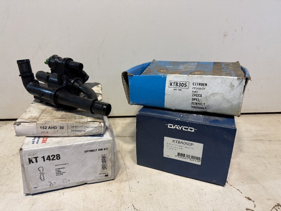 <p>Various Car Part, Timing Belt Kits, Thermostat Housing</p>