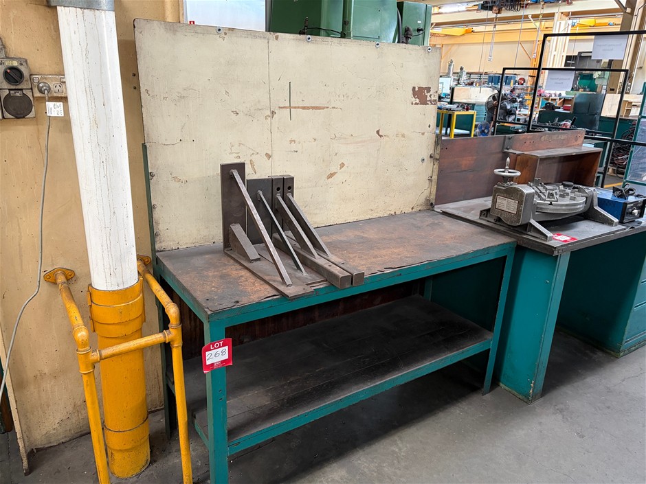 Steel Frame Workbench with Timber Top