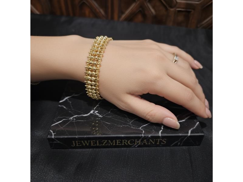 18K/Italy Gold Filled Bracelet -(stamped 18K/Italy)-Warranty Quality