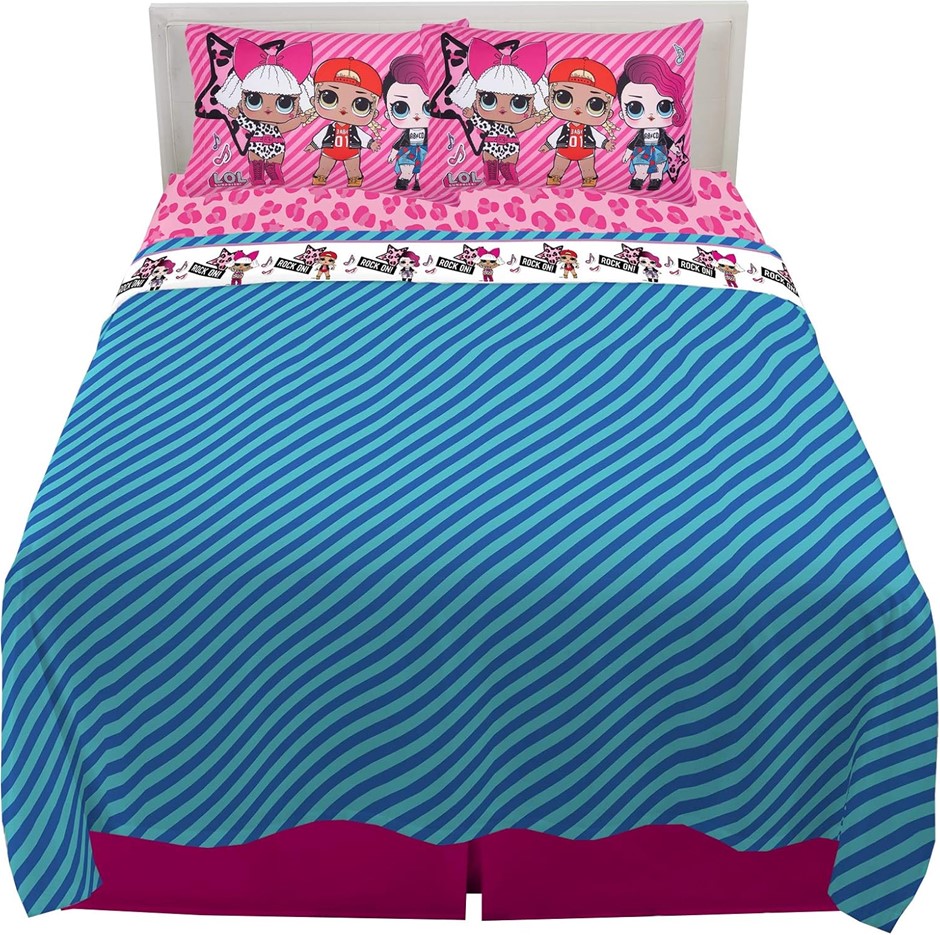 FRANCO Kids Bedding Sheet Set, (4 Piece) Full Size, L.O.L. Surprise.