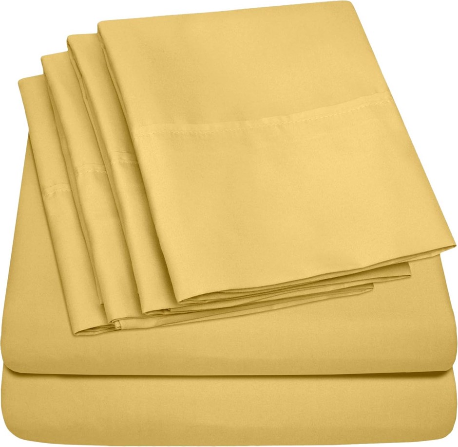 SWEET HOME COLLECTION King Size Bed Sheets - 6 Piece