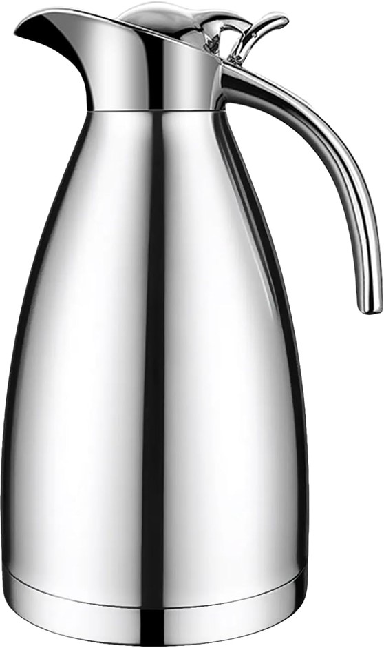 LARKERN 2L Stainless Steel Thermal Coffee Carafe with Lid.