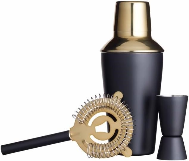 Black & Gold Cocktail Set 3pc 500ML