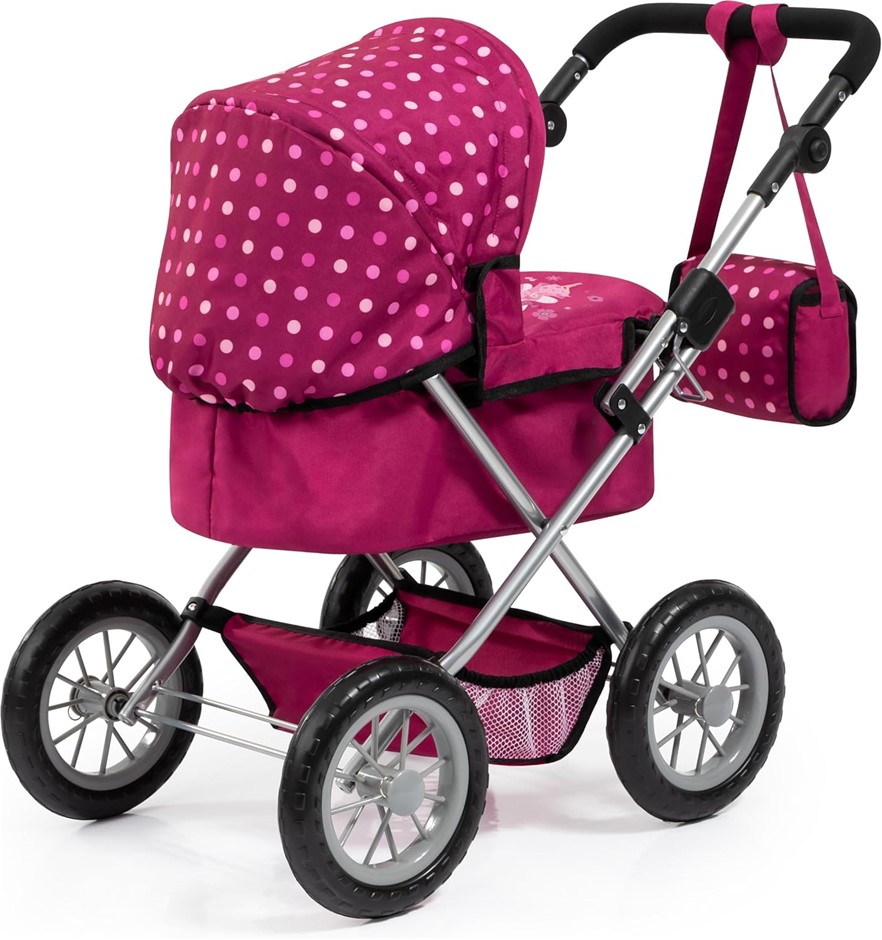 BAYER DESIGN Dolls Pram Trendy with Shoulder Bag and Underneath Shopping Ba