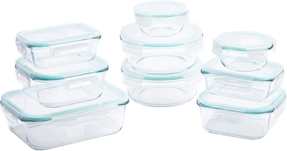OVELA Glass Container, 9 Piece Set, OVFTSTGLA9A.