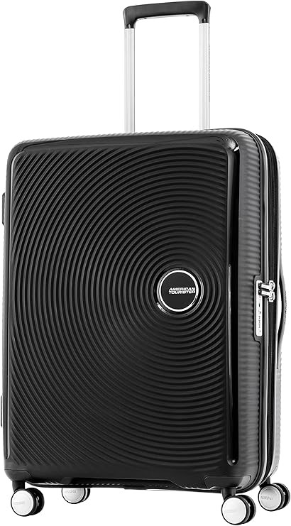 AMERICAN TOURISTER Curio 2 Suitcase, 69cm, Black. NB: Minor Use, Not In Or