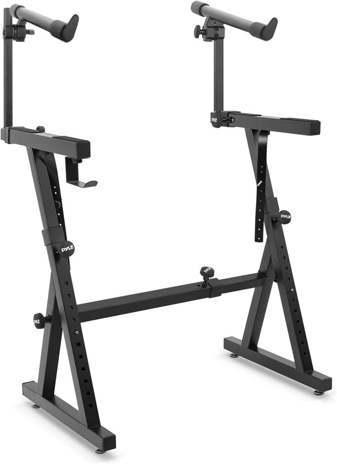 PYLE Keyboard/Electronic Piano Stand, Heavy-Duty Z Style Keyboard Stand, Ad