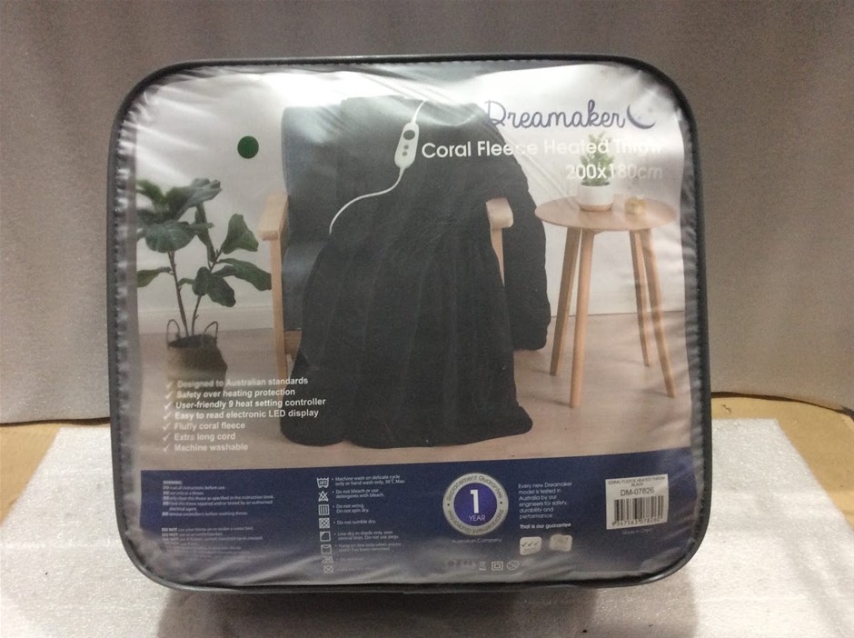 Dreamaker DM-07826 Coral Fleece Heated Throw