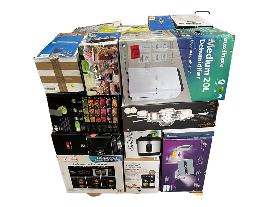 50 x Returned Assorted Kitchen and Home Appliances, comprising:
<li> Total